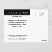 エステ実在ートはがきホワイトハフォーマルウス ポストカード (裏面)