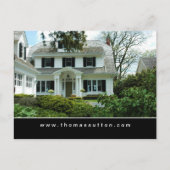 エステ実在ートはがきホワイトハフォーマルウス ポストカード (正面)