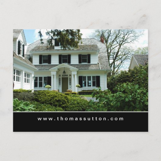 エステ実在ートはがきホワイトハフォーマルウス ポストカード (正面)