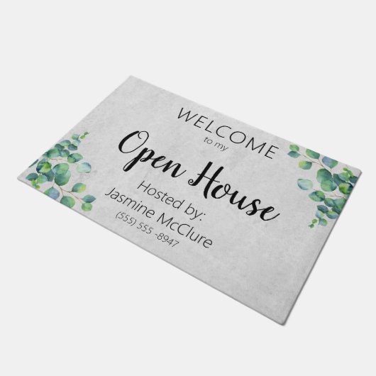 エステ実在ートエージェントオープンハウスユーカリ葉タス ドアマット (アングル)