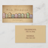 エステ実在ートエージェントハウスホームレントセ買ル 名刺 (正面/裏面)