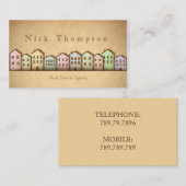 エステ実在ートエージェントハウスホームレントセ買ル 名刺 (正面/裏面)