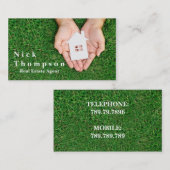 エステ実在ートエージェントハウスホーム建物レンタルセル 名刺 (正面/裏面)