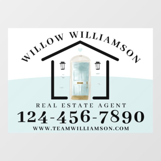 エステ実在ートエージェントハウス&アクアウォーターカラードア ウィンドウサイン (シート)