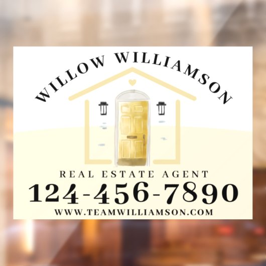 エステ実在ートエージェントハウス&イエローウォーターカラードア ウィンドウサイン (シート2)