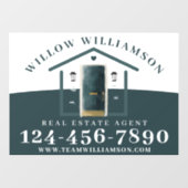 エステ実在ートエージェントハウス&グリーンウォーターカラードア ウィンドウサイン (シート)