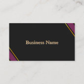 エステ実在ートエージェントパープル金ゴールドブラックウィズハウス 名刺 (裏面)