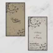 エステ実在ートエージェント名刺-ベージュブラウンブラック 名刺 (正面/裏面)