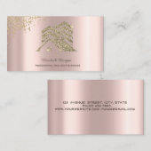 エステ実在ートエージェント金ゴールドハウス建物ダイヤモンド 名刺 (正面/裏面)