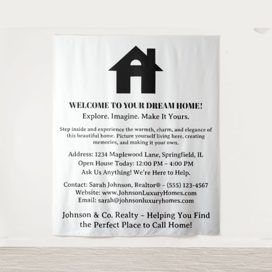 エステ実在ートオープンハウスイベントへようこそ タペストリー (正面)