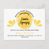 エステ実在ートオープンハウスポップ・アートのレモンバイハガキ 案内ポストカード (正面)