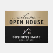 エステ実在ートカスタムハウスロゴ不動産仲介業者プロモーション ドアマット (正面)