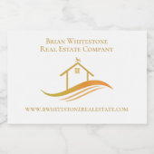 エステ実在ートカンパニーシックカスタム金ゴールドハウスミニ スパークリングワインラベル (シングルラベル)