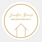 エステ実在ートカンパニーシック金ゴールドカスタムマーケティング ラウンドシール (正面)