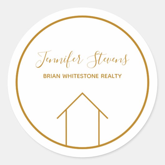 エステ実在ートカンパニーシック金ゴールドカスタムマーケティング ラウンドシール (正面)