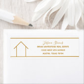 エステ実在ートカンパニーシック金ゴールド差出人住所 ラベル (インサイチュ)