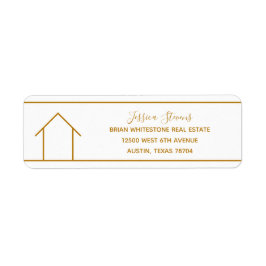 エステ実在ートカンパニーシック金ゴールド差出人住所 ラベル