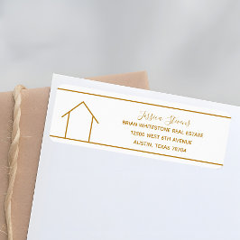 エステ実在ートカンパニーシック金ゴールド差出人住所 ラベル