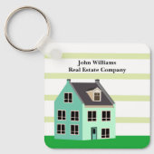 エステ実在ートカンパニーハウスキュートグリーン不動産仲介業者 キーホルダー (正面)