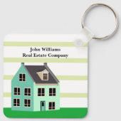 エステ実在ートカンパニーハウスキュートグリーン不動産仲介業者 キーホルダー (裏面)