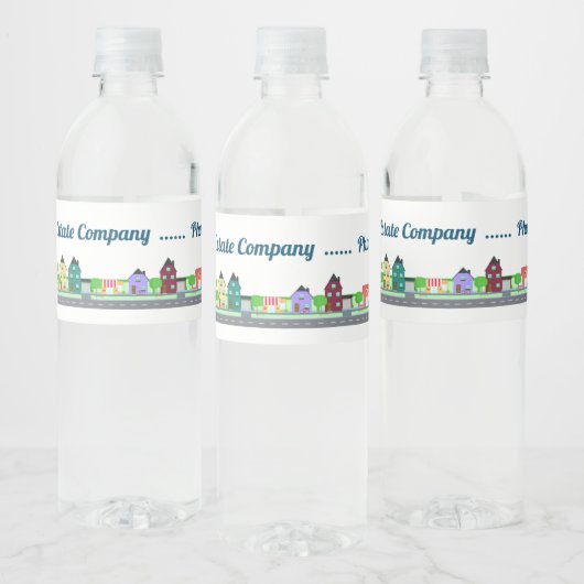 エステ実在ートコマーシャルレジデンシャルホーム不動産仲介業者 ペットボトルラベル (ボトル)