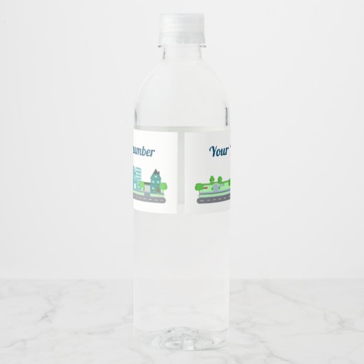 エステ実在ートコマーシャルレジデンシャルホーム不動産仲介業者 ペットボトルラベル (裏面)