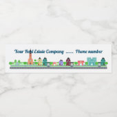 エステ実在ートコマーシャルレジデンシャルホーム不動産仲介業者 ペットボトルラベル (シングルラベル)