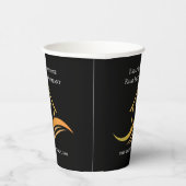 エステ実在ートシックブラック金ゴールドカスタムオープンハウス 紙コップ (右)