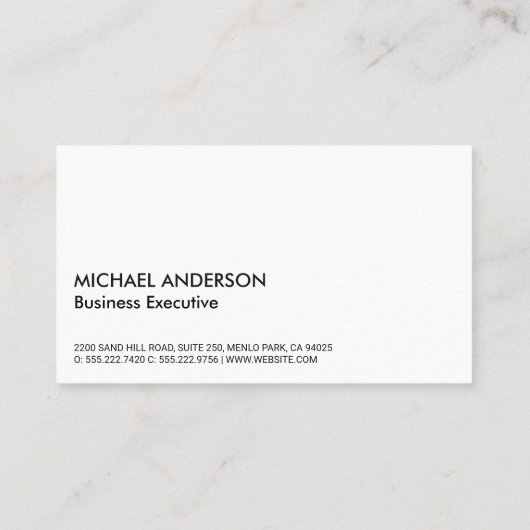 エステ実在ートシティスカイライン |大理石 名刺 (裏面)