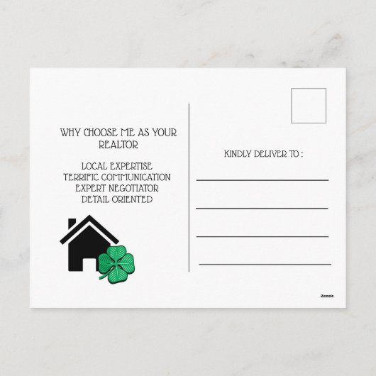 エステ実在ートセントパトリックのデイプロモーションマーケティング シーズンポストカード (裏面)