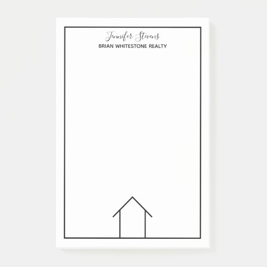 エステ実在ートハウスシンプルブラックカスタム不動産仲介業者 ポストイット (正面)