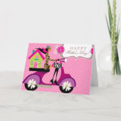 エステ実在ートハウススクーターガールドットサンキューデイジー サンキューカード (正面)