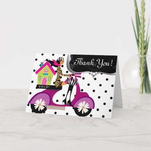 エステ実在ートハウススクーターガールドットサンキューユー サンキューカード (正面)