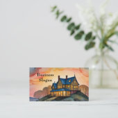 エステ実在ートハウスビジネスカード 名刺 (スタンド正面)