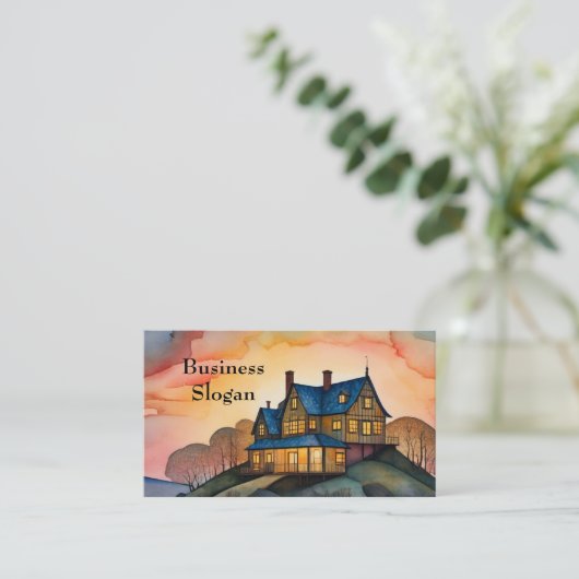 エステ実在ートハウスビジネスカード 名刺 (スタンド正面)