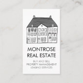 エステ実在ートハウスラインアートシックミニマルカスタム 名刺 (正面)