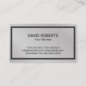 エステ実在ートハウスルーフロゴ不動産仲介業者メタリックブシ 名刺 (裏面)