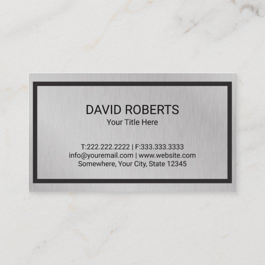 エステ実在ートハウスルーフロゴ不動産仲介業者メタリック 名刺 (裏面)