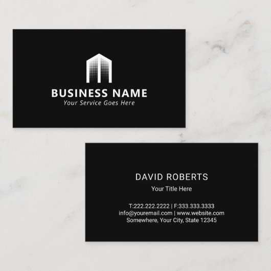 エステ実在ートハウスロゴ不動産仲介業者 名刺 (正面/裏面)