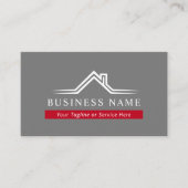 エステ実在ートハウス屋根ロゴプロフェッショナル 名刺 (正面)