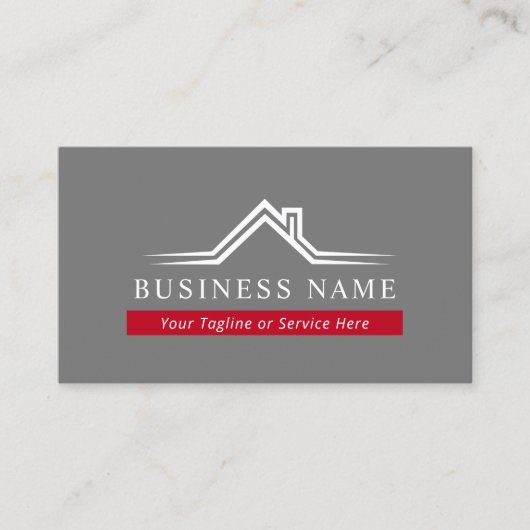 エステ実在ートハウス屋根ロゴプロフェッショナル 名刺 (正面)