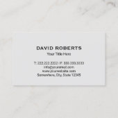 エステ実在ートハウス鍵ロゴプロフェッショナル不動産仲介業者 名刺 (裏面)