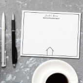 エステ実在ートハシンプルウスシックカスタム不動産仲介業者 ノートカード