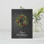 エステ実在ートハッピーホリデーズカードテンプレート シーズンカード (スタンド正面)