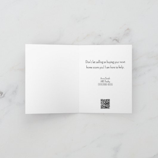 エステ実在ートハロウィーンハ幽霊のよく出るウス カード (内部)