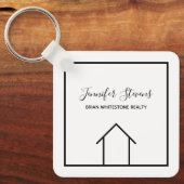 エステ実在ートパーソナライズされたオープンハウス不動産仲介業者 キーホルダー (正面)