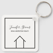 エステ実在ートパーソナライズされたオープンハウス不動産仲介業者 キーホルダー (裏面)