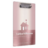 エステ実在ートピンクローズゴールドフォイルブローカーエージェントハウス クリップボード (右)