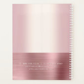 エステ実在ートピンクローズゴールドフォイルブローカーエージェントハウス プランナー手帳 (裏面)