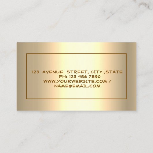 エステ実在ートブローカグリッターハウスルーフ金ゴールド 名刺 (裏面)